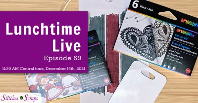 Lunchtime Live Episode 69 - Striped Bag Tag