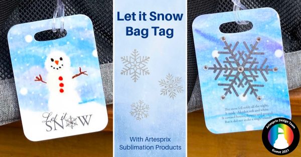 Let it Snow Bag Tag fb