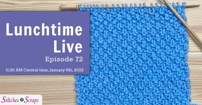 Lunchtime Live Episode 72 - Knit moss stitch