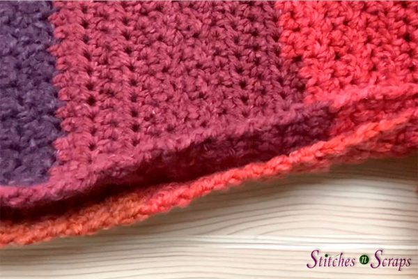 2 crochet side edges