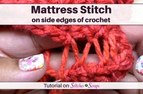 Mattress Stitch Crochet Side Edges