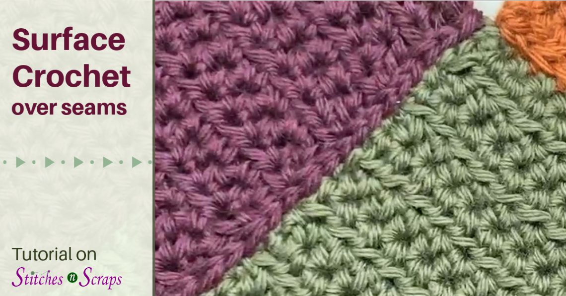 How to surface crochet over seams
