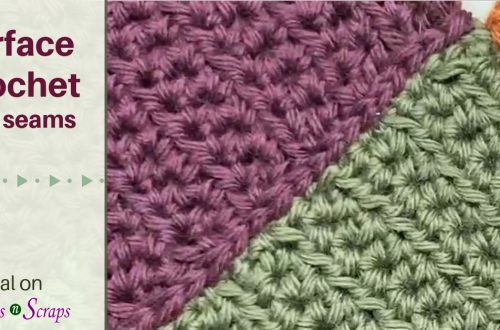 How to surface crochet over seams