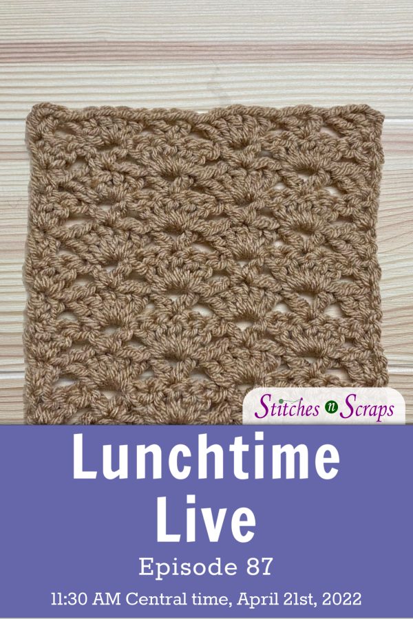 Lunchtime Live Episode 87 - Shell and V stitch 