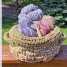 Soft top, drawstring basket - free crochet pattern on Stitches n Scraps