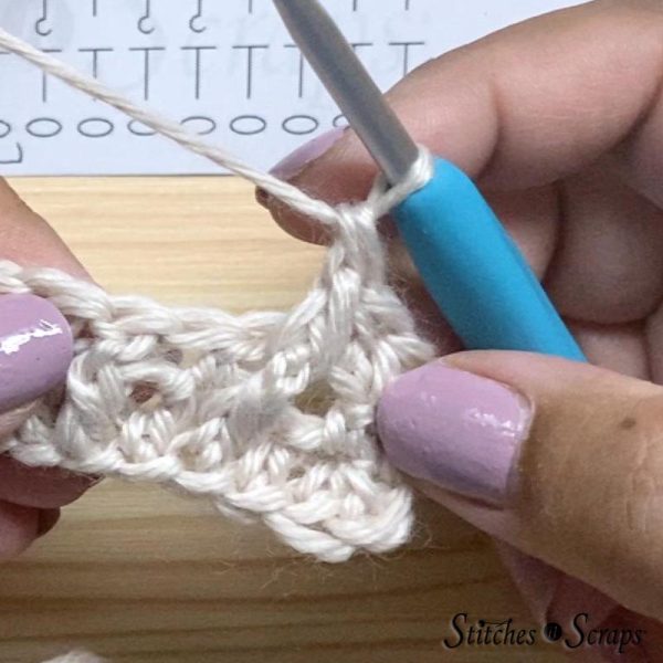 Front post double crochet