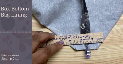 Box Bottom Bag Lining Tutorial