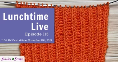 Lunchtime Live Ep 115 - Knit Fisherman's Rib