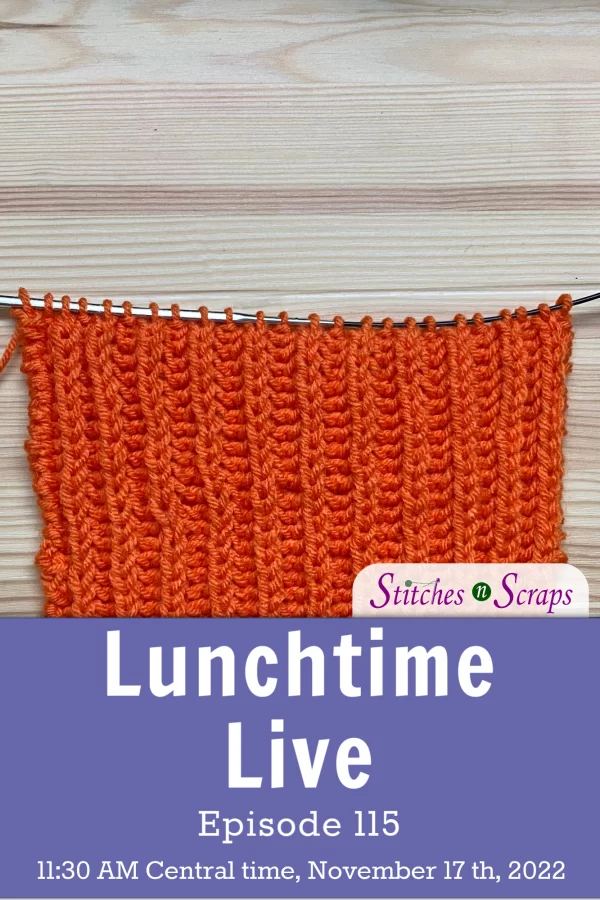 Lunchtime Live Ep 115 - Knit Fisherman's Rib