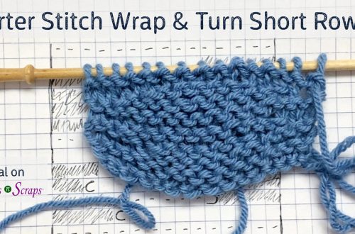 How to knit garter stitch wrap and turn short rows