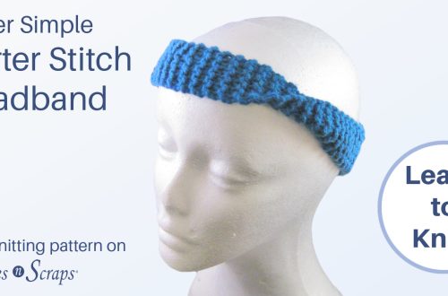 Super Simple Garter Stitch Headband - Learn to Knit!