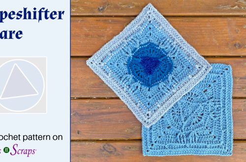 Shapeshifter Square - free crochet pattern on Stitches n Scraps