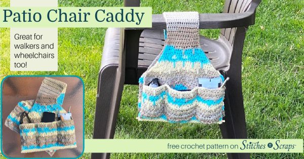 Patio Chair Caddy - Great for walkers and wheelchairs too!