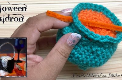 Halloween Cauldron crochet tutorial