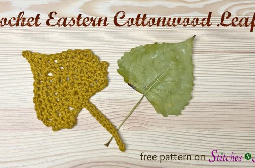 Crochet Eastern Cottonwood Leaf