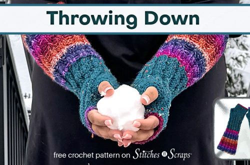 Throwing Down Gauntlets - free crochet pattern on Stitches n Scraps