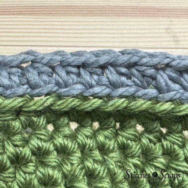 Smooth and straight color change line - chunky crochet basket