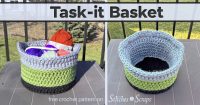 Task-it Basket pattern image showing full and empty basket views.