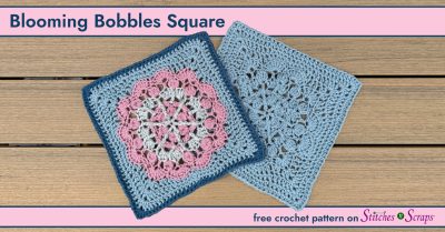 Blooming Bobbles Crochet Square