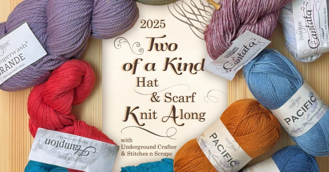 2025 Knit-along - Two of a Kind Hat and Scarf KAL