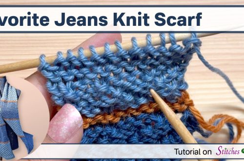 Favorite Jeans Knit Scarf Tutorial
