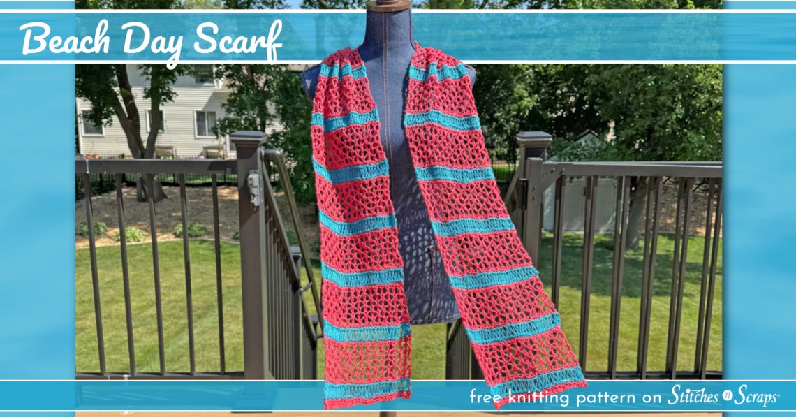 Beach Day Lace Knit Scarf Pattern