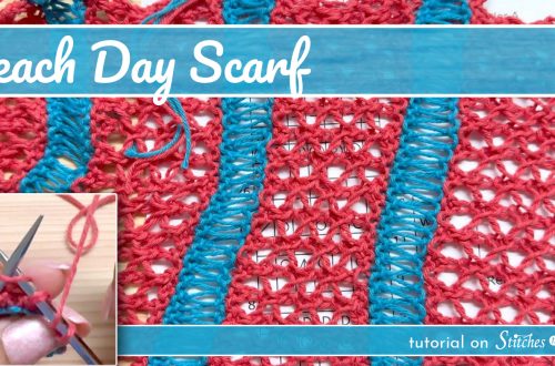 Beach Day Lace Knit Scarf Tutorial