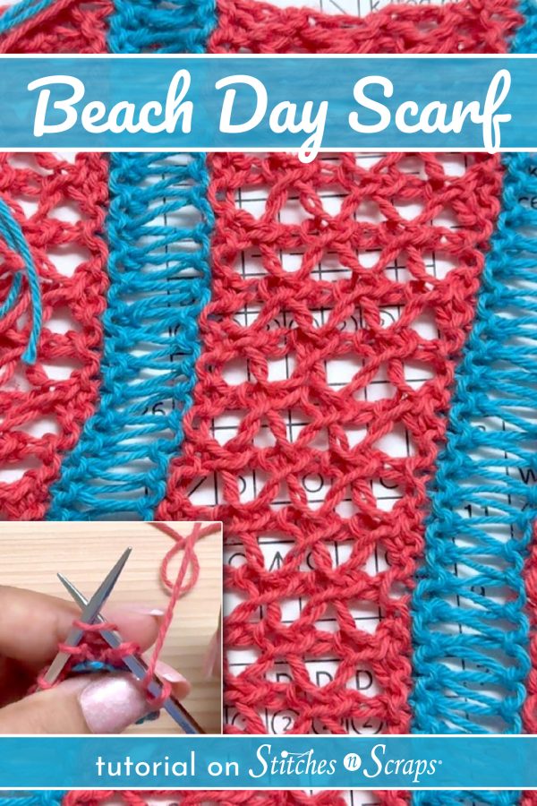 Beach Day Lace Knit Scarf Tutorial