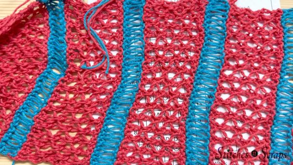 Beach Day Scarf in Progress