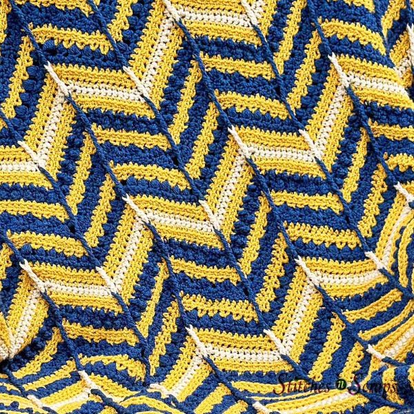 Close up detail of the Flynnster Blanket