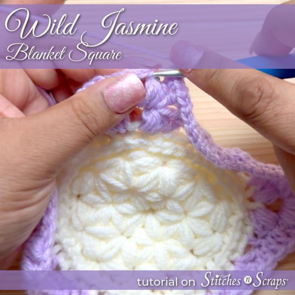 Wild Jasmine Blanket Square tutorial