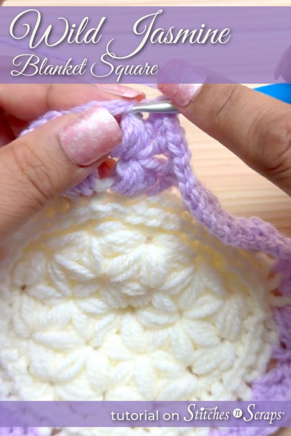 Wild Jasmine Blanket Square tutorial