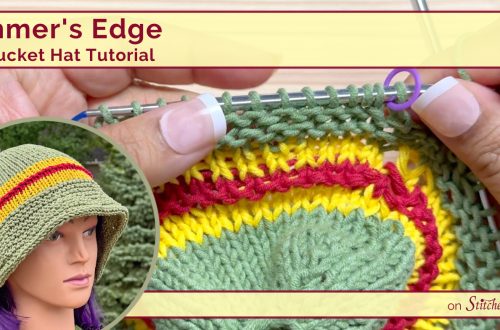 Summer's Edge Knit Bucket Hat Tutorial