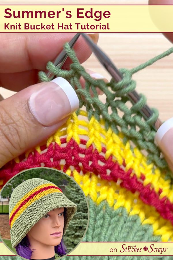 Summer's Edge Knit Bucket Hat Tutorial