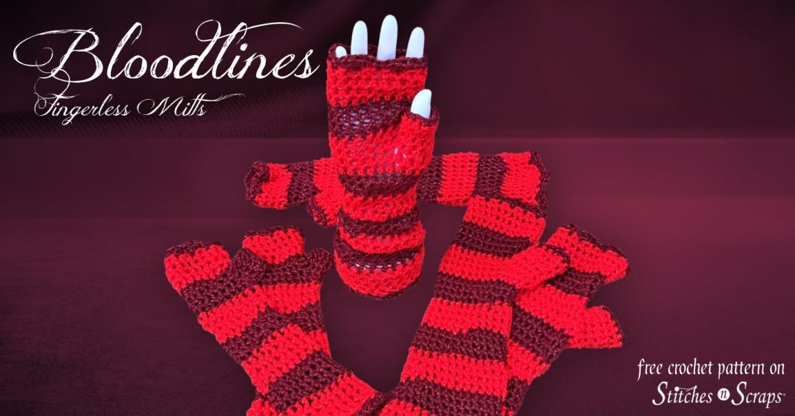 Bloodlines Fingerless Mitts