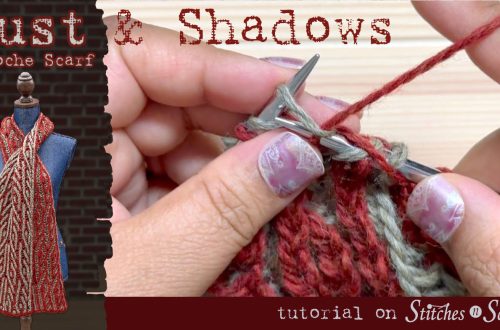Rust and Shadows Brioche Knitting tutorial