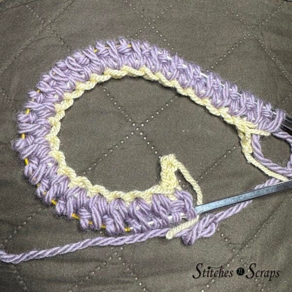 Provisional tubular cast on