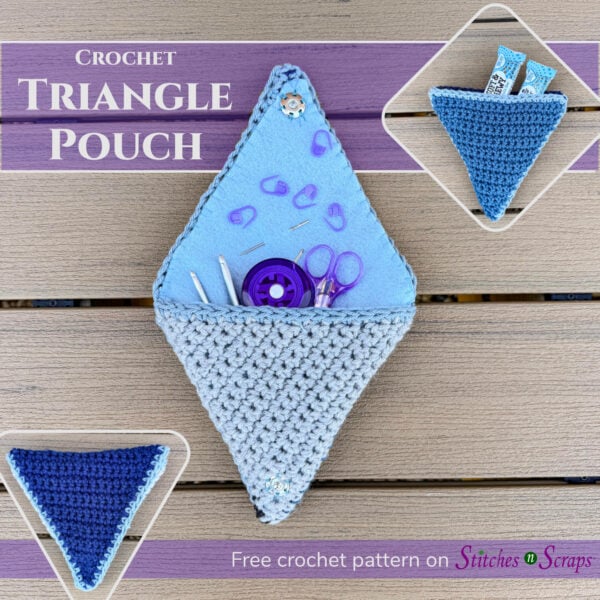 Crochet Triangle Pouch