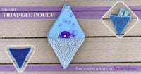 Crochet Triangle Pouch
