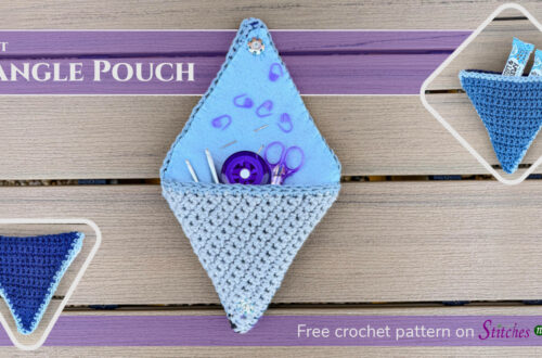 Crochet Triangle Pouch