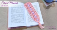Stolen Moments Lace Crochet Bookmark