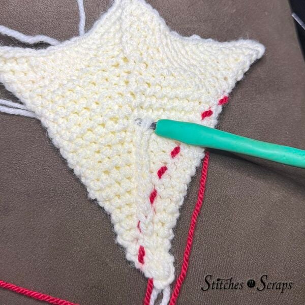 surface crochet on sail