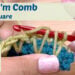 Honey I'm Comb Honeycomb Crochet Square Tutorial
