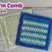 Honey I'm Comb Crochet Honeycomb Stitch Blanket Square Pattern