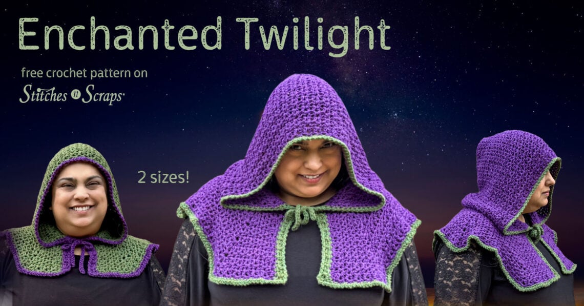 Enchanted Twilight Crochet Hood