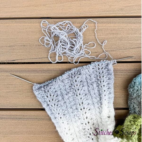 Yarn remaining before bind off