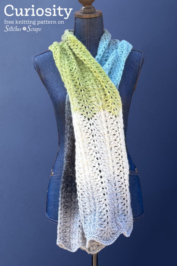 Curiosity Knit Lace Scarf Pattern